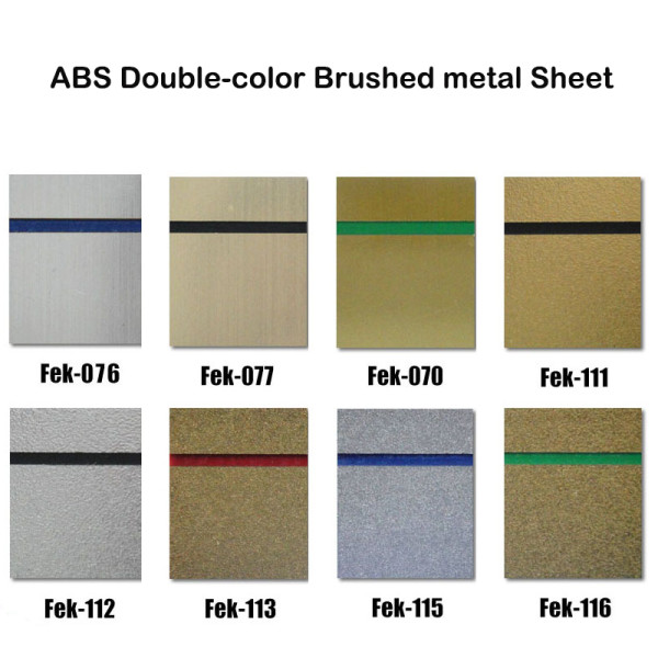 ABS Double-color Brushed Metal Sheet for Engraving and Cutting