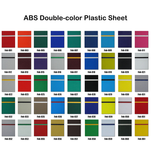 ABS Double-color Plastic Sheet for Laser Engraving and Cutting