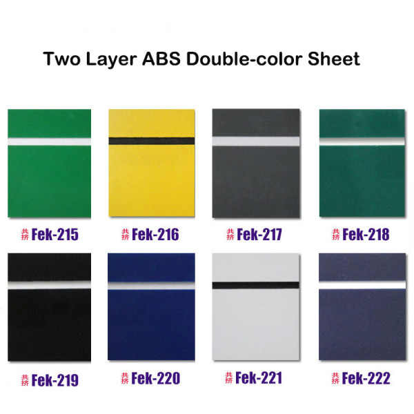 Two Layer ABS Double-color Sheet for Laser Engraving and Cutting