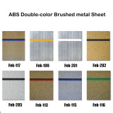 ABS Double-color Brushed Metal Sheet for Engraving and Cutting