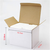 11oz White Corrugated Mug Packing Box  with Foam