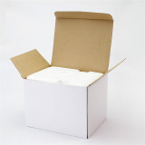 11oz White Corrugated Mug Packing Box  with Foam