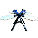 Floor Type Four Color Four Station Double Wheel Screen Printing Machine M442L