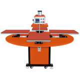 23 * 31Inches (60*80cm) New Type Pneumatic Rotary 4 Stations Heat Press Sublimation Machine