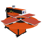 23 * 31Inches (60*80cm) New Type Pneumatic Rotary 4 Stations Heat Press Sublimation Machine