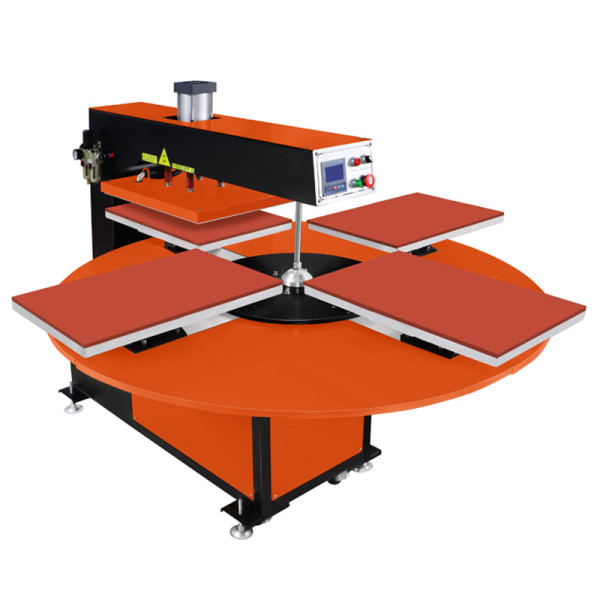 23 * 31Inches (60*80cm) New Type Pneumatic Rotary 4 Stations Heat Press Sublimation Machine
