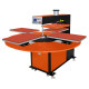 16 * 16 Inches (40*40cm) New Type Pneumatic Rotary 4 Stations Heat Press Sublimation Machine