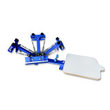 Four Color One Station Desktop Screen Printing Machine A411Z