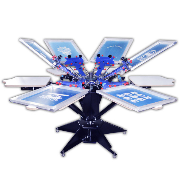 Enhanced Precise Micro Adjust Six Color Six Station Double Wheel Overprinting Screen Printing Machine S662L