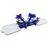 Desktop Micro-Adjust Four Color Two Station Overprinting Screen Printing Machine E421Z