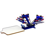 Desktop Micro-Adjust Four Color One Station Overprinting Screen Printing Machine E411Z 006231