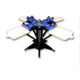 Enhanced Precise Micro Adjust Four Color Four Station Double Wheel Overprinting Screen Printing Machine S442L