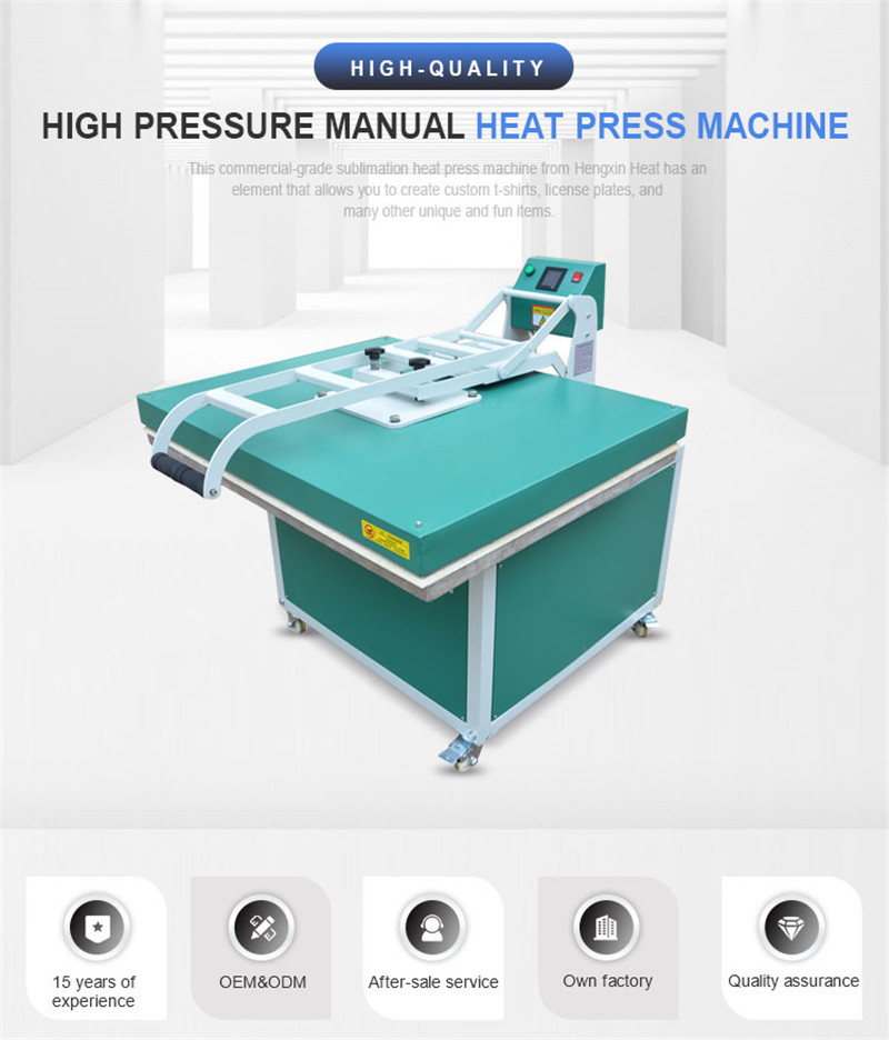 31in x 39in Large Format Heat Press Machine Manual Operation Hand Force  Textile Thermo Transfer Heat Press Machine 220V 1P