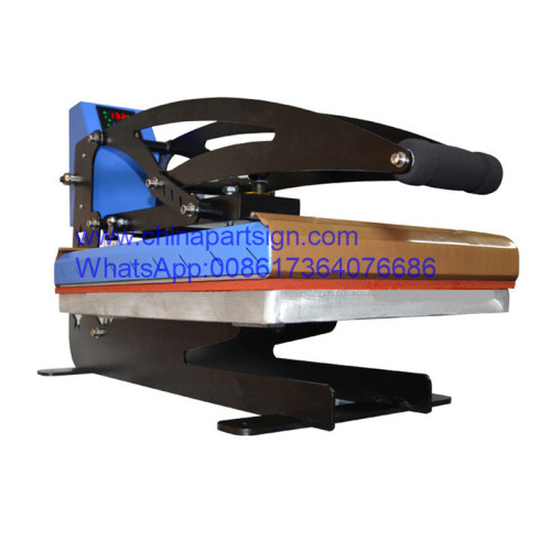 US$ 600.00 - 20 x 24 inches (50cm x 60cm) manual clamp-shell large textile  vinyl press aluminum platen heat press machine - m.