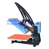 16 x 20 inches (40cm x 50cm) manual clamp-shell large textile vinyl press aluminum platen heat press machine