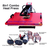 12*15 inches (29*38cm) 8 In 1 Combo Heat Press Printing Machine For Mug Plate T-Shirt And Cap