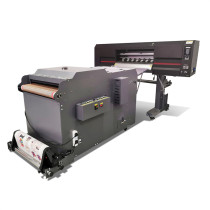 Double 4720 Heads Digital DTF printer (direct to film) with powder machine for T-shirt making