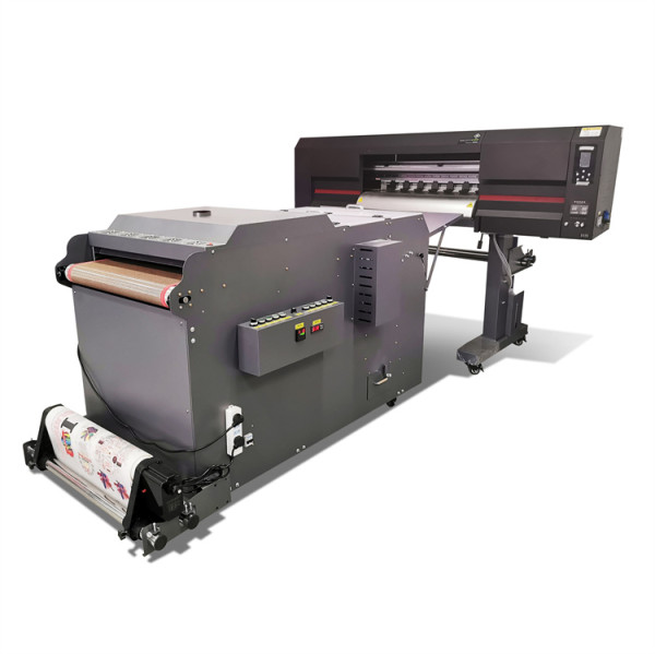 Double 4720 Heads Digital DTF printer (direct to film) with powder machine for T-shirt making
