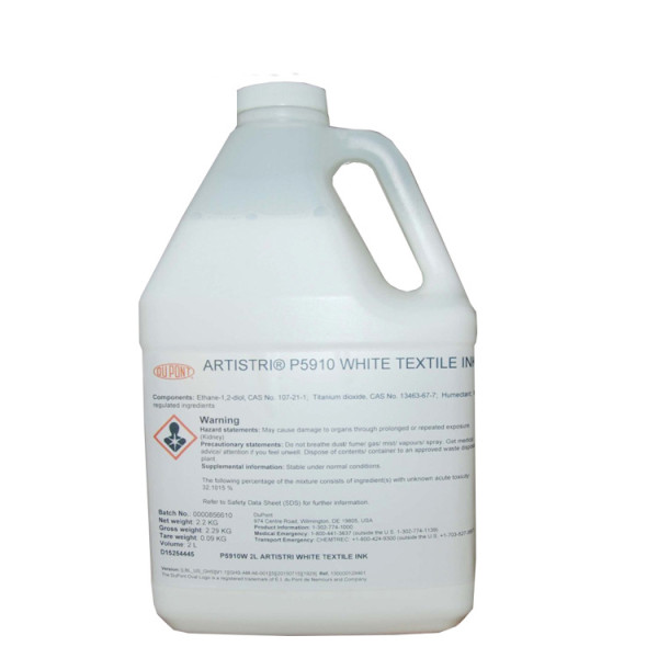 Dupont Artistri P5910 White DTG Ink / Textile ink - Artistri P5000+ Series - 2L