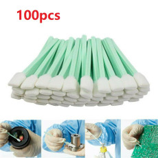 Loveday 100pc 5.1  Square Rectangle Foam Cleaning Swab Sticks For Solvent Format Inkjet Printer Roland Mimaki Equipment