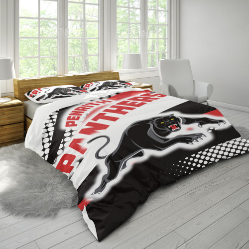 NRL Penrith Panthers Edition Duvet Cover & 2 Pillow Cases Bedding Sets