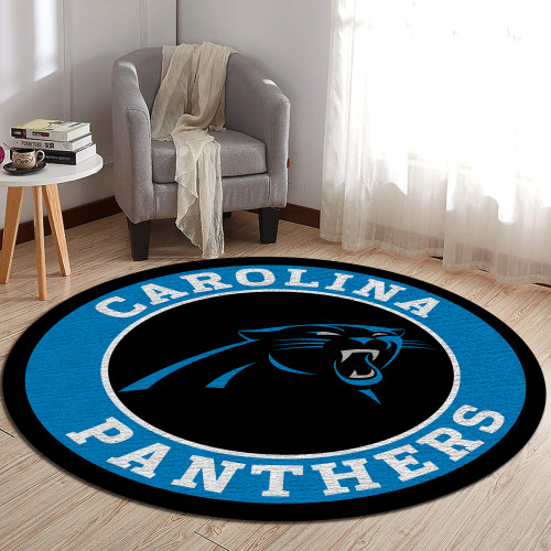 NFL Carolina Panthers Edition Round Rugs & Carpets