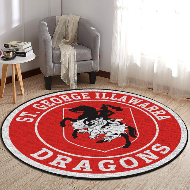 NRL St. George Illawarra Dragons Edition Round Rugs & Carpets