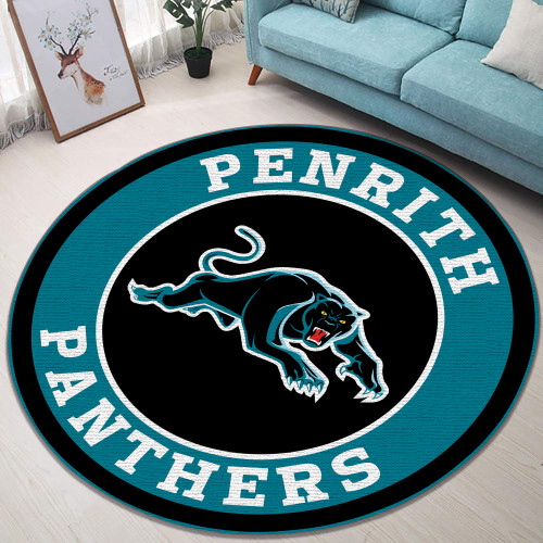 NRL Penrith Panthers Edition Round Rugs & Carpets