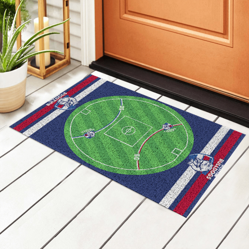 Western Bulldogs AFL Front Back Door Welcome Entry Mat 61cm x 41cm 