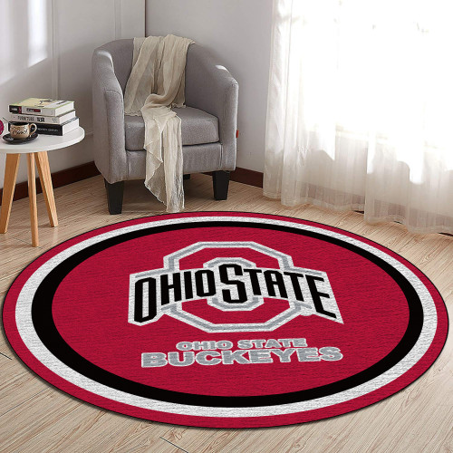 Big Ten Ohio State Buckeyes Edition Round Rugs & Carpets