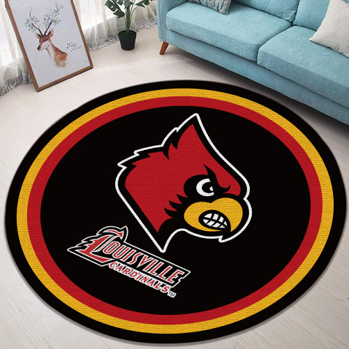 ACC Louisville Cardinals Edition Round Rugs & Carpets