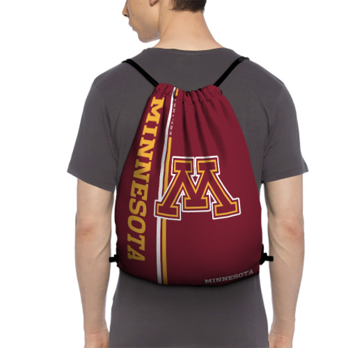 Big Ten Minnesota Golden Gophers Edition Drawstring Backpack Sports Gym Bag