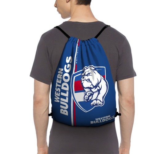 AFL Western Bulldogs Edition Drawstring Backpack Sports Gym Bag