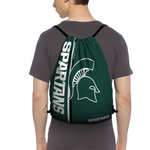 Big Ten Michigan State Spartans Edition Drawstring Backpack Sports Gym Bag