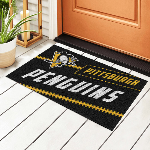 NHL Pittsburgh Penguins Edition Waterproof Welcome Door Mat