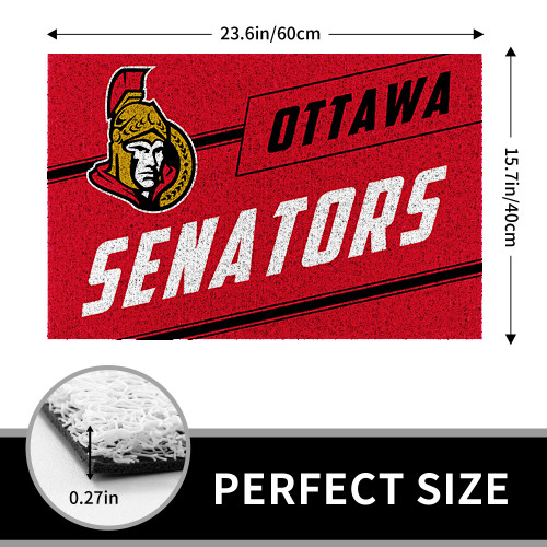 NHL Ottawa Senators Edition Waterproof Welcome Door Mat