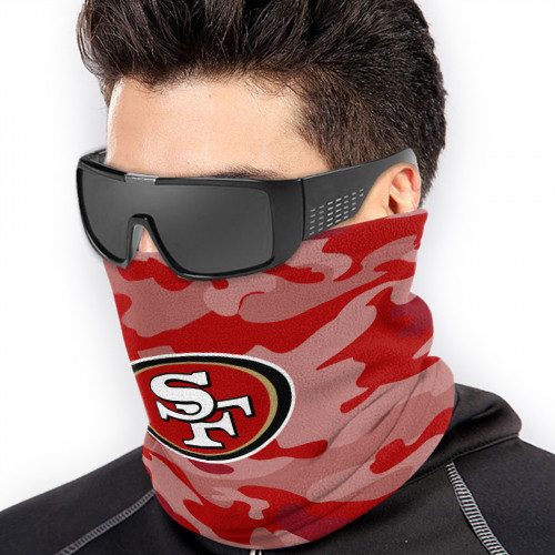 NFL San Francisco 49ers Edition Neck Warmer Thermal Windproof Ski Neck Gaiter for Unisex