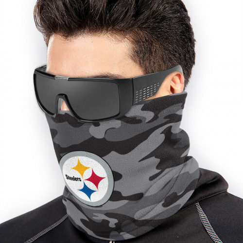 NFL Pittsburgh Steelers Edition Neck Warmer Thermal Windproof Ski Neck Gaiter for Unisex
