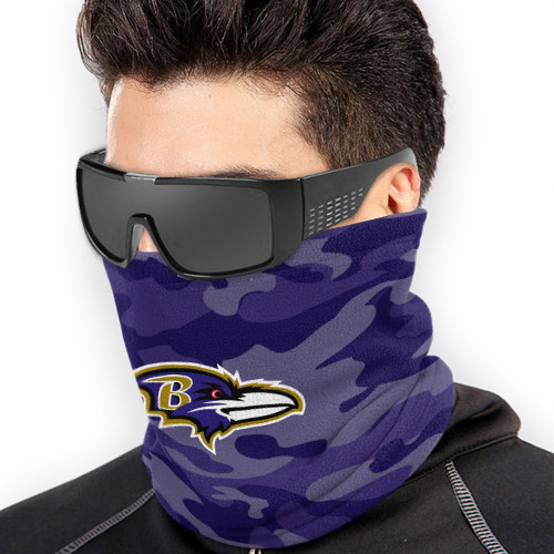 NFL Baltimore Ravens Edition Neck Warmer Thermal Windproof Ski Neck Gaiter for Unisex