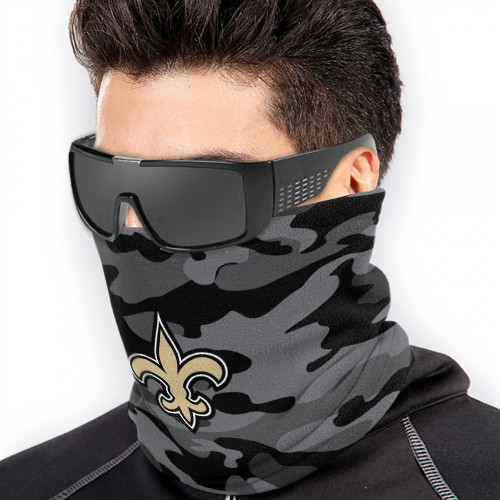 NFL New Orleans Saints Edition Neck Warmer Thermal Windproof Ski Neck Gaiter for Unisex