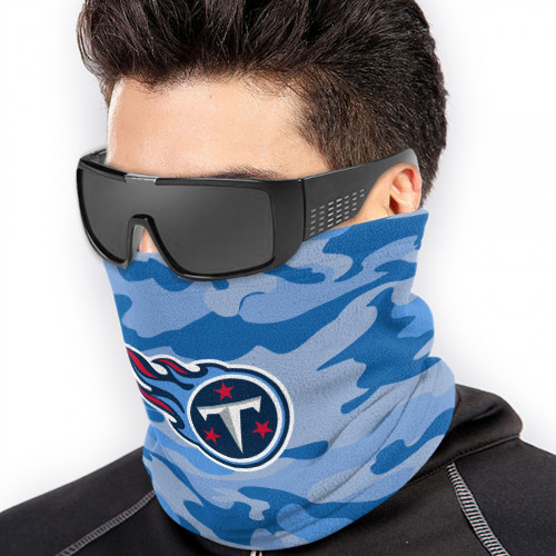 NFL Tennessee Titans Edition Neck Warmer Thermal Windproof Ski Neck Gaiter for Unisex