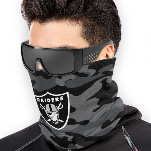 NFL Las Vegas Raiders Edition Neck Warmer Thermal Windproof Ski Neck Gaiter for Unisex