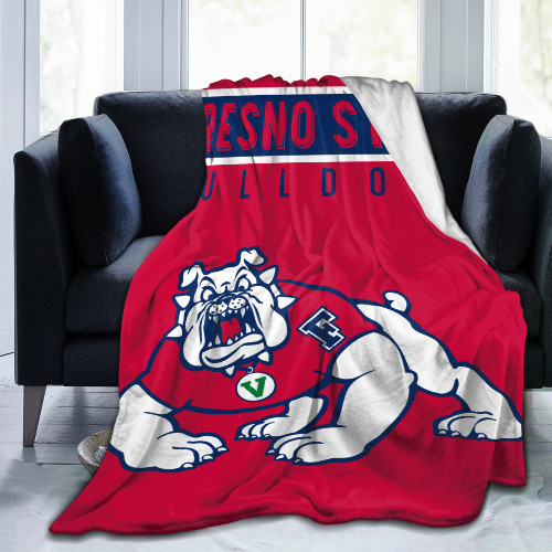 Mountain West Fresno State Bulldogs Edition Blanket