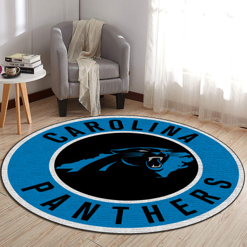 NFL Carolina Panthers Edition Round Rugs & Carpets