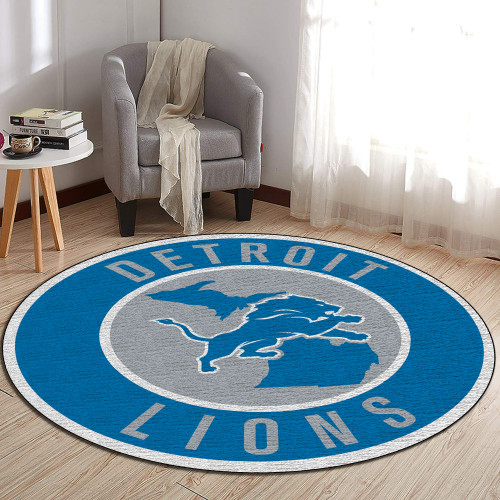 NFL Detroit Lions Edition Round Rugs & Carpets