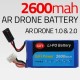 2600MAH BIG UPGRADE BATTERY FOR PARROT AR DRONE 1.0 & 2.0