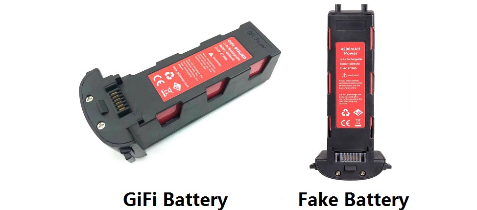 GiFi Battery VS Fake Battery