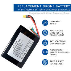 14.8V 6700mAh Battery For Parrot Bluegrass Drone