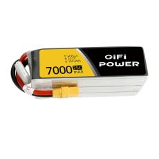 Gifipower 7000mAh XT90 XT60 XT30 Lipo Battery Pack 6S 22.2V 25C Made of Durable Plastic