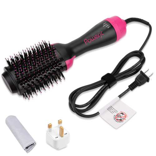ドライヤー カーラー カールドライヤー ホットカーラー ヘアアイロン ブラシ型 スタイリング簡単 1000ｗ 大風量 速乾 手軽 ユニセックス どらいやー マイナスイオン ストレート